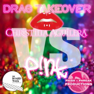 Drag Takeover Poster - Christina vs Pink